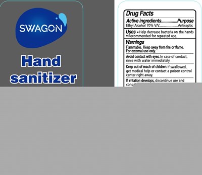 Image Of Label (Swagon Hand Sanitizer 70)